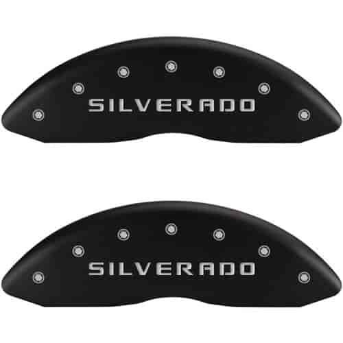 1999 CHEVROLET SILVERADO 1500 BASE - SET OF 4 CALIPER COVERS SILVERADO / SILVERADO MATTE BLACK POWDE