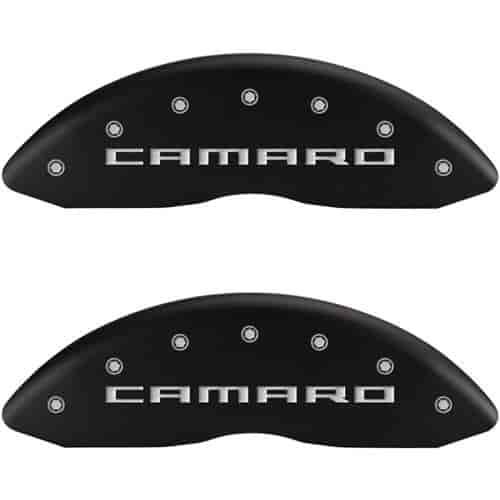 2010 CHEVROLET CAMARO SS - SET OF 4 CALIPER COVERS CAMARO/SS GEN 5 LOGOTYPE MATTE BLACK POWDER COAT