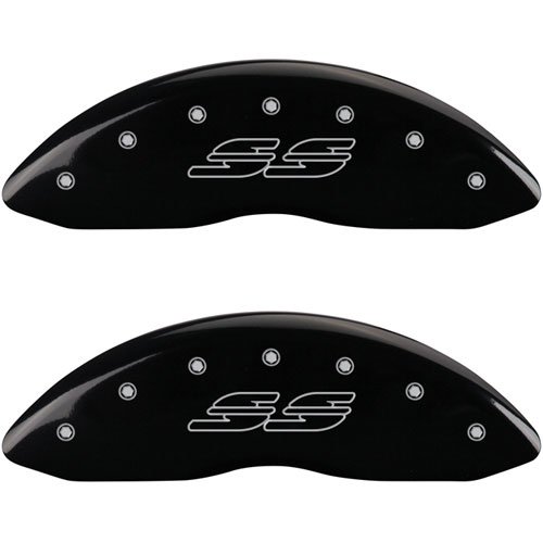 1994 CHEVROLET IMPALA SS - SET OF 4 CALIPER COVERS SS IMPALA LOGOTYPE BLACK POWDER COAT FINISH SILVER CHARACTERS. 17 WHEEL MIN