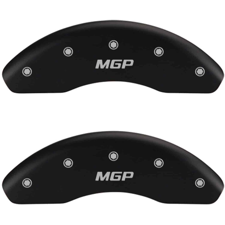 2008 AUDI TT QUATTRO BASE - SET OF 4 CALIPER COVERS MGP/MGP ENGRAVING MATTE BLACK POWDER COAT FINISH