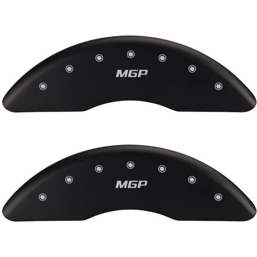 2012 AUDI A6 PREMIUM - SET OF 4 CALIPER COVERS MGP/MGP ENGRAVING MATTE BLACK POWDER COAT FINISH SILV