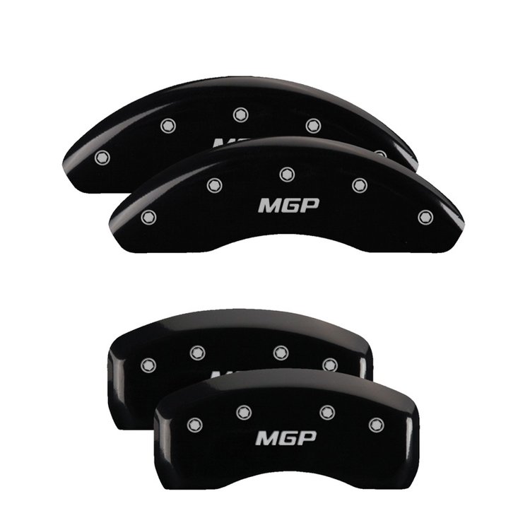 Front and Rear Disk Brake Caliper Covers, Black