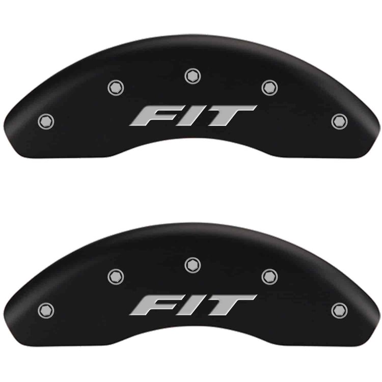 Fit Matte Black Powder Coat Finish Silver Characters.