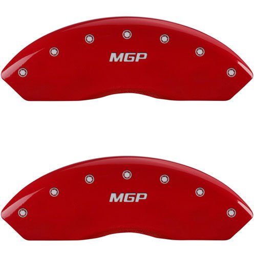 2006 VOLVO C70 T5 - SET OF 4 CALIPER COVERS MGP/MGP ENGRAVING RED POWDER COAT FINISH SILVER CHARACTE