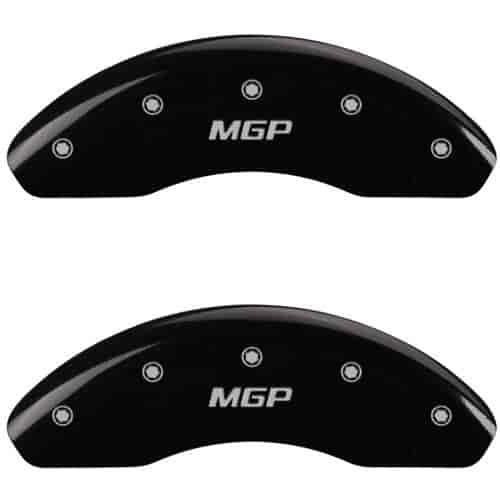 2004 VOLVO S60 2.5T - SET OF 4 CALIPER COVERS MGP/MGP ENGRAVING BLACK POWDER COAT FINISH SILVER CHARACTERS. 17 WHEEL MIN