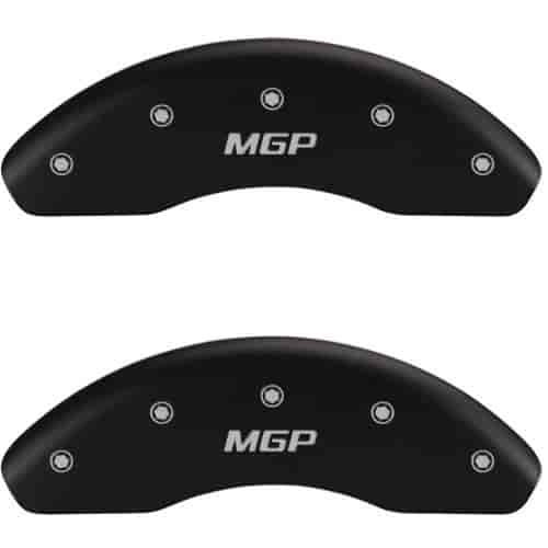 2008 SCION XD BASE - FRONT SET 2 CALIPER COVERS MGP/MGP ENGRAVING MATTE BLACK POWDER COAT FINISH SIL