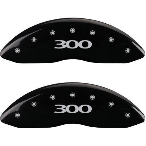 2011 CHRYSLER 300 BASE - SET OF 4 CALIPER COVERS 300/300 BLACK POWDER COAT FINISH SILVER CHARACTERS. 18 WHEEL MIN. V6 3.6L RWD