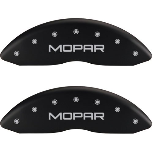 2004 CHRYSLER CROSSFIRE BASE - SET OF 4 CALIPER COVERS MOPAR/MOPAR ENGRAVING MATTE BLACK POWDER COAT