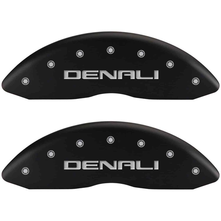 Denali/Denali Matte Black Powder Coat Finish Silver Characters.
