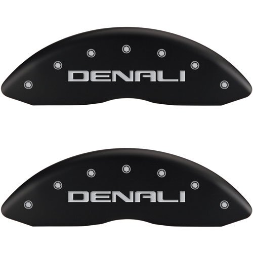 2003 GMC SAFARI BASE - SET OF 4 CALIPER COVERS DENALI/DENALI MATTE BLACK POWDER COAT FINISH SILVER C