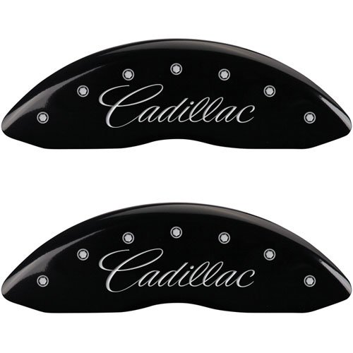 2013 CADILLAC XTS LUXURY - SET OF 4 CALIPER COVERS CADILLAC/CTS4 BLACK POWDER COAT FINISH SILVER CHA