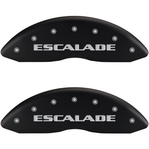 2007 CADILLAC ESCALADE ESV BASE - SET OF 4 CALIPER COVERS ESCALADE/ESV MATTE BLACK POWDER COAT FINIS