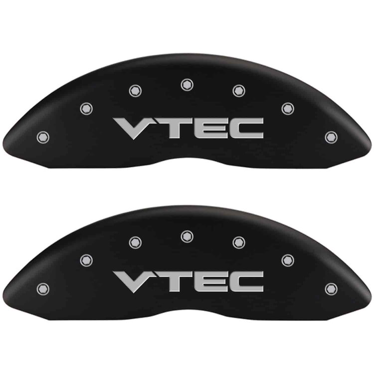 VTEC/VTEC Matte Black Powder Coat Finish Silver Characters.