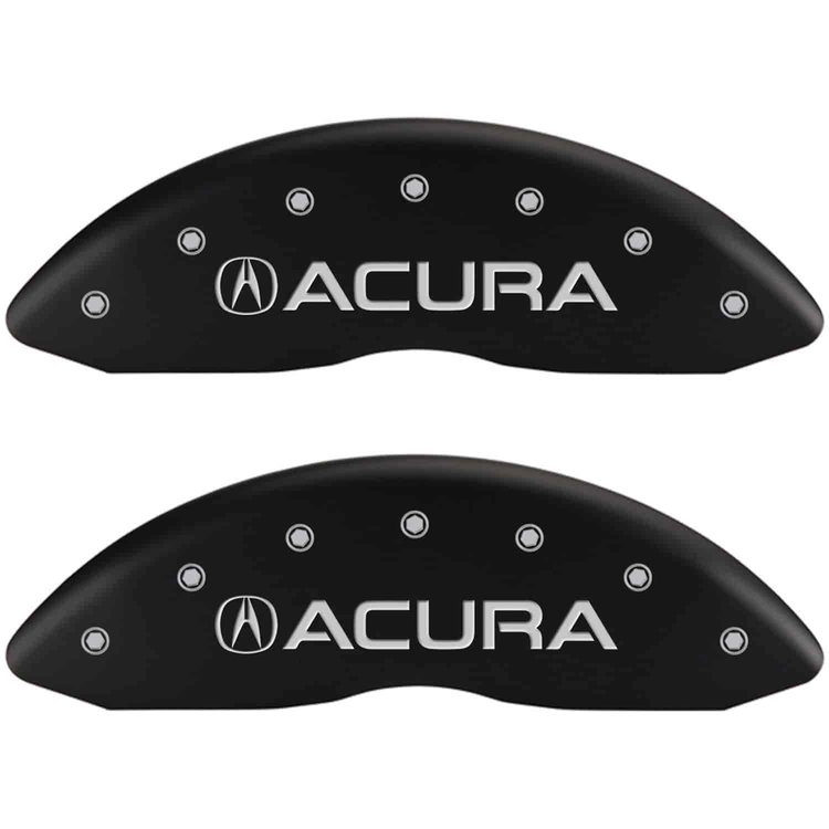 Acura/MDX Matte Black Powder Coat Finish Silver Characters.