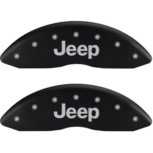 2006 JEEP COMMANDER 65TH ANNIVERSARY EDITION - SET OF 4 CALIPER COVERS JEEP/JEEP MATTE BLACK POWDER
