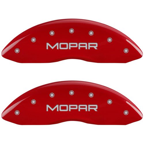 2011 JEEP GRAND CHEROKEE LAREDO - SET OF 4 CALIPER COVERS MOPAR/MOPAR ENGRAVING RED POWDER COAT FINI