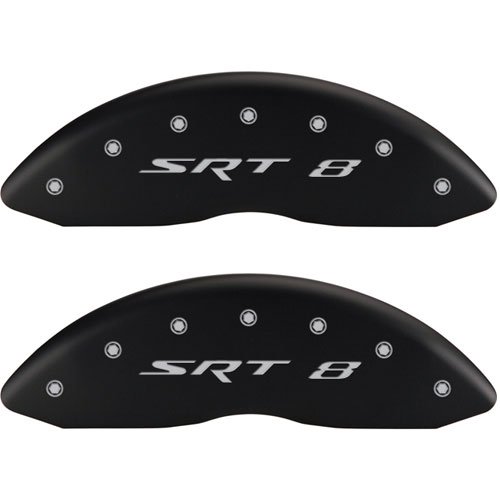 2011 JEEP GRAND CHEROKEE LAREDO - SET OF 4 CALIPER COVERS SRT-8/SRT-8 MATTE BLACK POWDER COAT FINISH