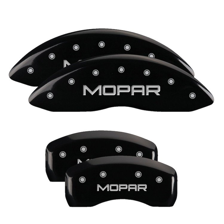 Front and Rear Disk Brake Caliper Covers for Jeep Gladiator, Black