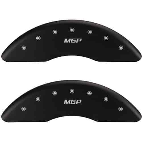 2012 MITSUBISHI LANCER GT - SET OF 4 CALIPER COVERS MGP/MGP ENGRAVING MATTE BLACK POWDER COAT FINISH