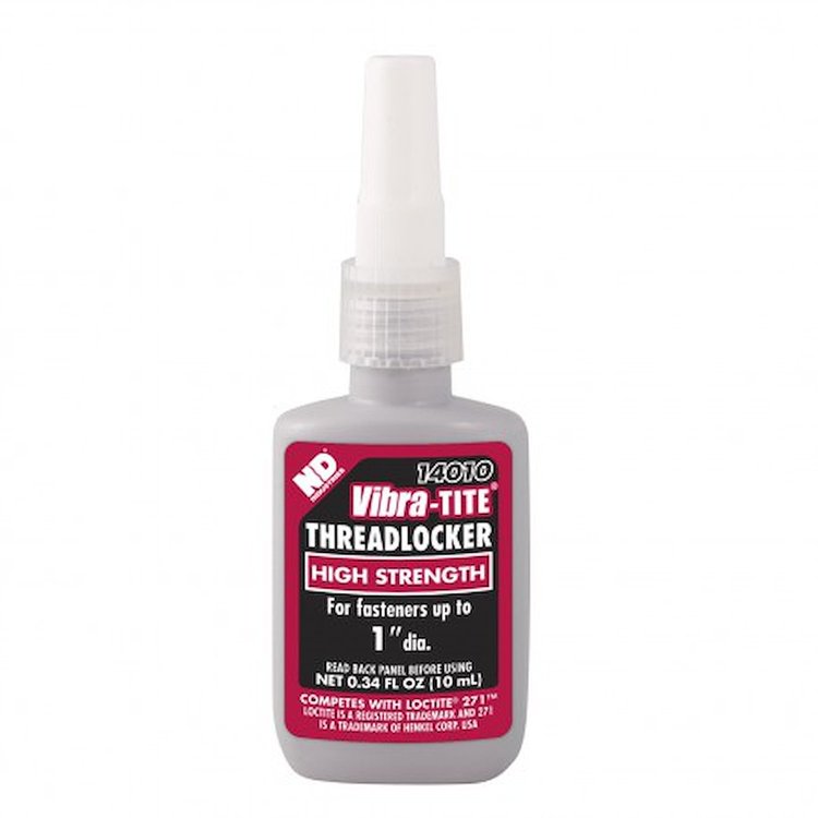 1294010 Vibra-Tite Threadlocker, High Strength, 10Ml Bottle.