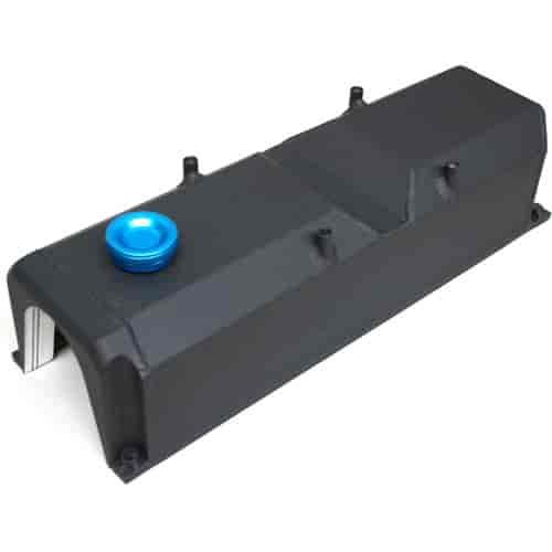 VALVE COVER ALUM FABRICATED FORD 2.3L Single Valve Cover Black Wrinkle Powder Coat