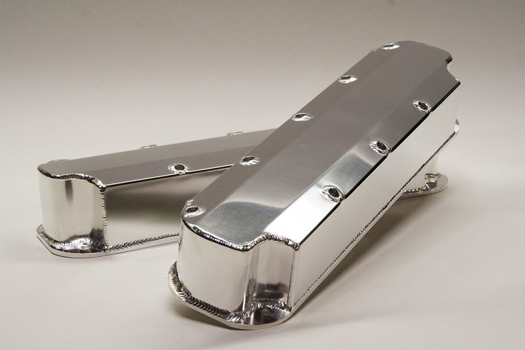 4036001 Fabricated Aluminum Valve Covers 1992-2003 Dodge 5.2/5.9L, 1993-1998 Jeep 5.2/5.9L [Polished]