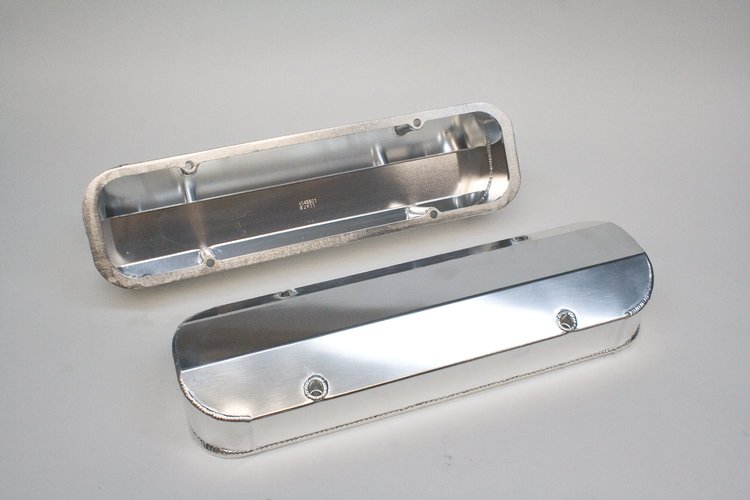 4045501 Fabricated Aluminum Valve Covers Pontiac 301-455
