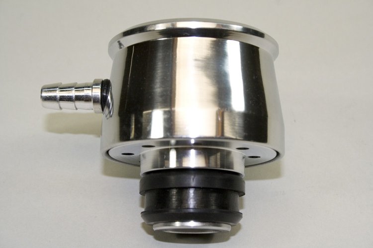 4120429 Valve Cover Breather Cap with Grommet Polished Die-Cast Aluminum