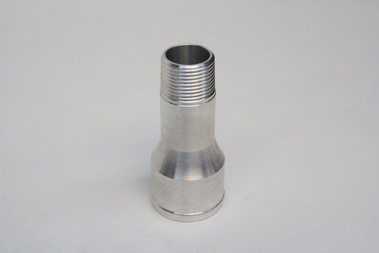 Straight Water Pump Fitting 3/4" NPT to 1.5" Hose x 3" Long