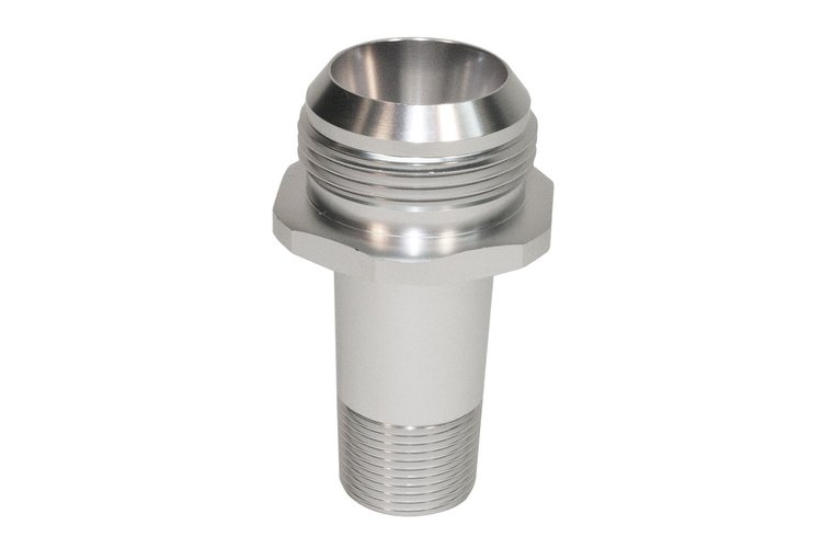 5292091 Straight Water Pump Fitting 3/4" NPT to -12 AN Male Fitting x 3.25" Long