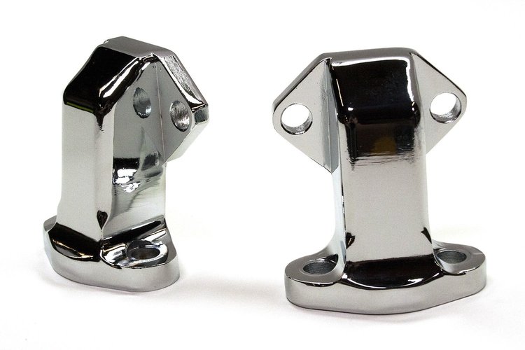 ELBOW WATER PUMP TO BLOCK CHEV SB 265-400 Chrome Pair