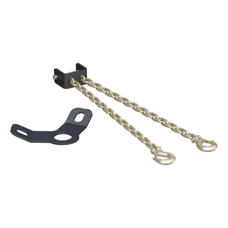 16614 CrossWing 5th Wheel Safety Chain Assembly with Gooseneck Anchor Plate