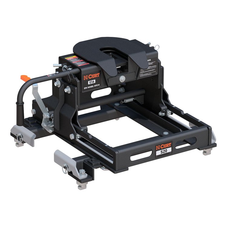 16697 E16 Sliding 5th Wheel Hitch 16,000 lbs. Capacity Fits Select Chevy Silverado, GMC Sierra