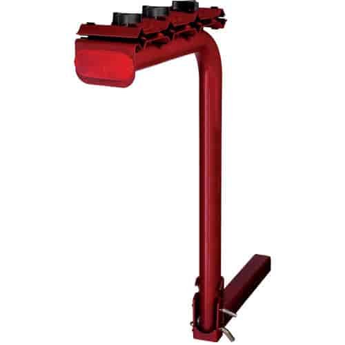 Hitch Mounted 4-Bike Rack Dark Red