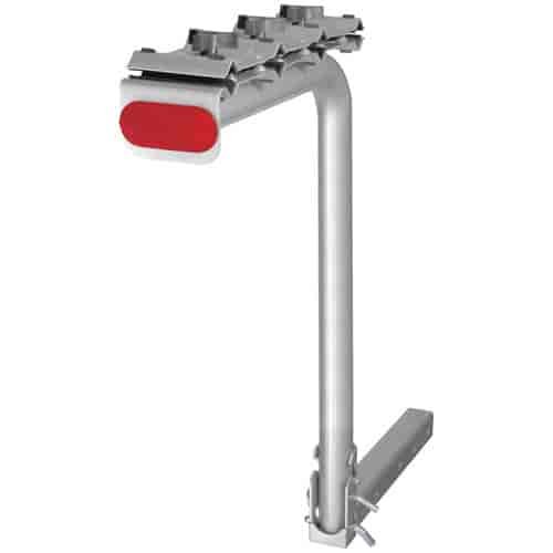 Hitch Mounted 4-Bike Rack Light Pewter
