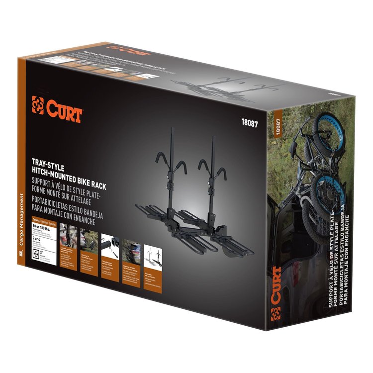 18087 Tray-Style Hitch-Mounted Bike Rack