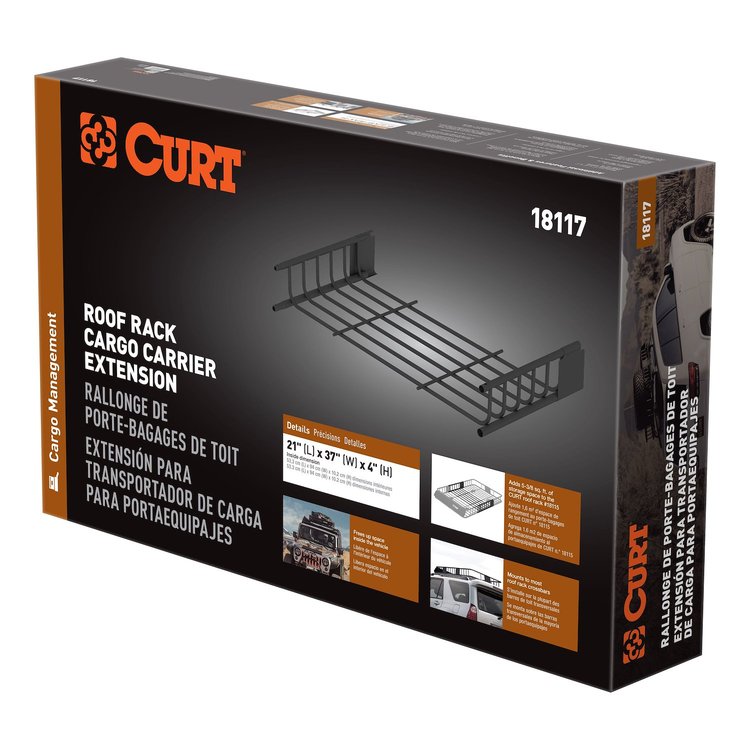 Roof Mounted Cargo Rack Extension 21 in. x 37 in. x 4 in.
