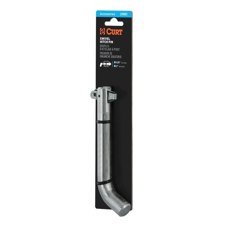 Pivot Lock Hitch Pin 5/8" Pin Fits 2" Receivers