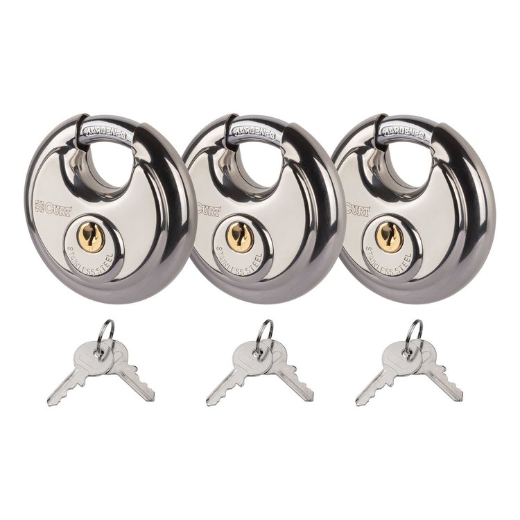 23085 Stainless Steel Disc Locks 3-Pack