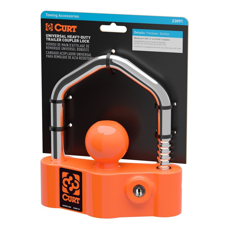 23091 Universal Heavy-Duty Trailer Coupler Lock
