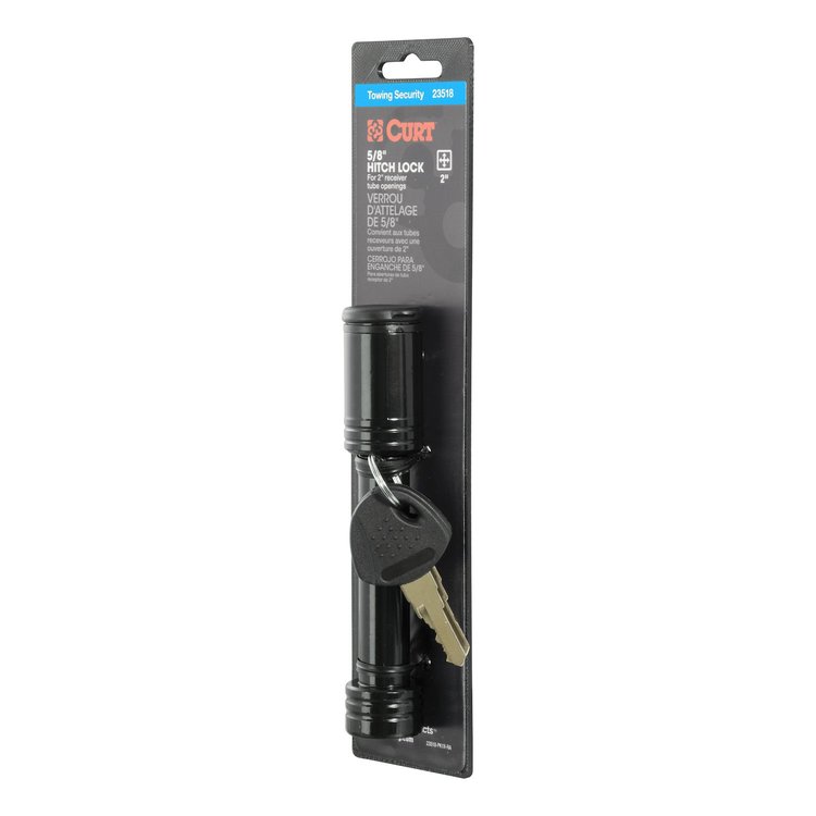 Barbell Hitch Pin Lock 5/8 in. Diameter Pin for 2 in. Receivers - Black