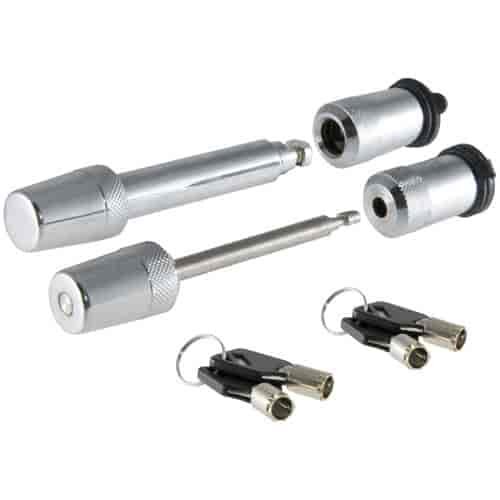 Hitch & Coupler Pin Lock Combo 5/8" Diameter Pin For 2" Receivers