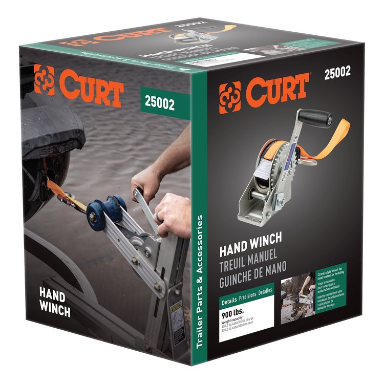 25002 Hand Crank Winch with 1[5 ft.] Strap/Bow Loop