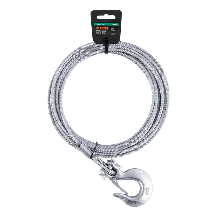 29460 Winch Cable 25 ft. with Snap Hook