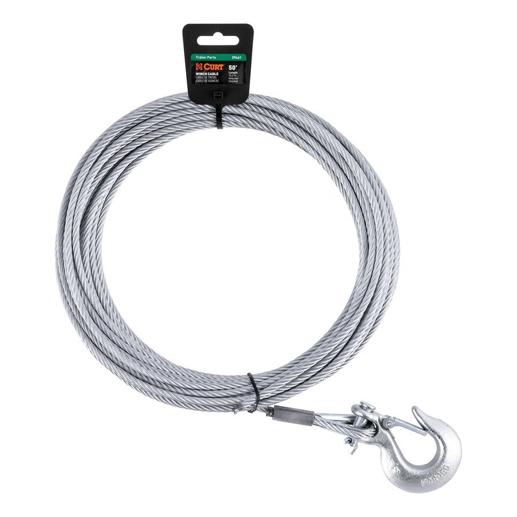 29461 Winch Cable 50 ft. with Snap Hook