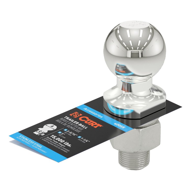 Trailer Hitch Ball Gross Load 15,000 lbs.
