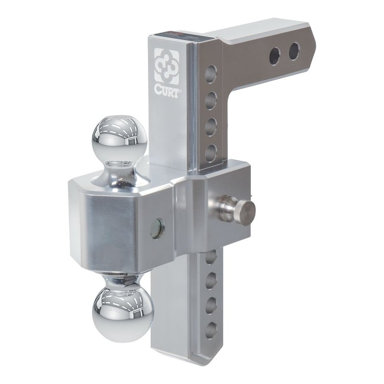 45366 AlumaLite Adjustable Aluminum Hitch with Dual Ball 9-1/2 in. Drop