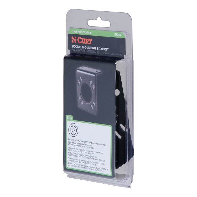 Easy Mount Electrical Bracket For 7-Way RV Blade Sockets