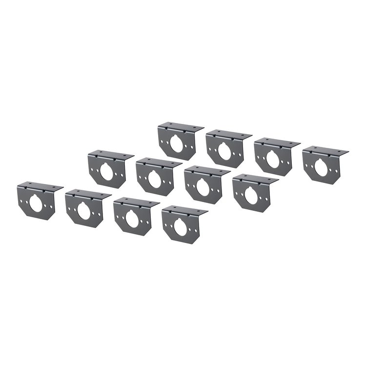 Trailer Wire Connector Bracket Mounting Bracket For 4-5-6-Way Round Sockets Bulk Quantity 12