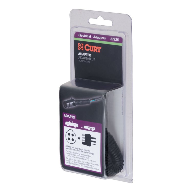 4-Way Round To 4-Way Flat Wiring Adapter